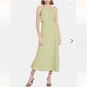 NEW En Saison Halter Open-Back Midi Dress